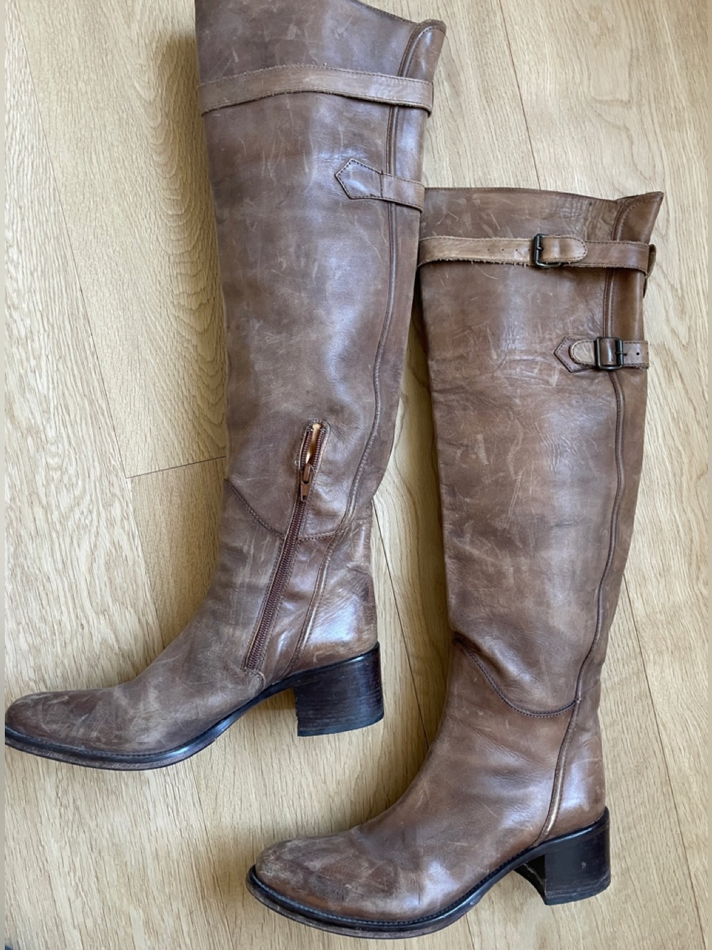 Vero Cuoio over the knee leather boots